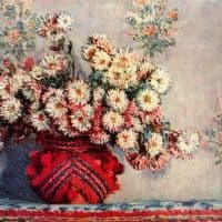 Claude Monet Still Life With Chrysanthemums Hand Painted Reproduction