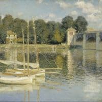 Claude Monet The Argenteuil Bridge Hand Painted Reproduction