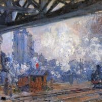 Claude Monet The Gare Saint-lazare Hand Painted Reproduction