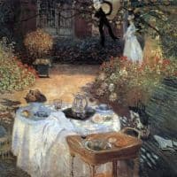 Claude Monet The Lunch 2 Hand Painted Reproduction