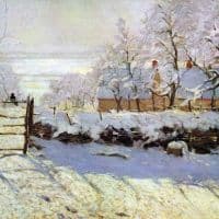 Claude Monet The Magpie Hand Painted Reproduction