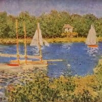 Claude Monet The Seine At Argenteuil Basin Hand Painted Reproduction