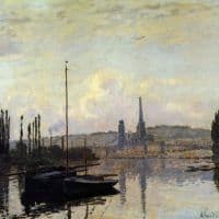 Claude Monet View Of Rouen Hand Painted Reproduction