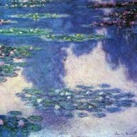 Claude Monet Water Lilies Water Landscape 4 Hand Painted Reproduction