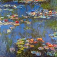 Claude Monet Waterlillies Hand Painted Reproduction