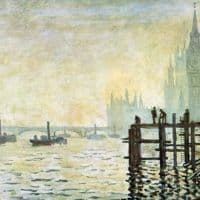 Claude Monet Westminster Bridge In London Hand Painted Reproduction