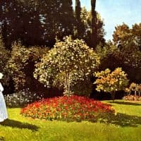 Claude Monet Woman In The Garden Hand Painted Reproduction