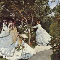 Claude Monet Women In The Garden Hand Painted Reproduction