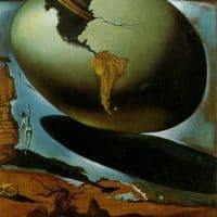 Dali Allegory Of An American Christmas Hand Painted Reproduction