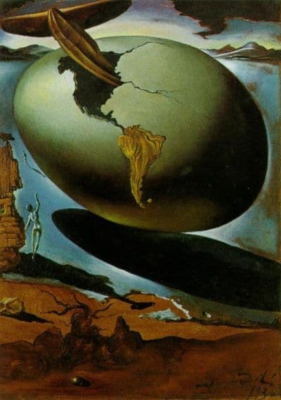 <b>Dali</b> Allegory Of An American Christmas Hand Painted Reproduction