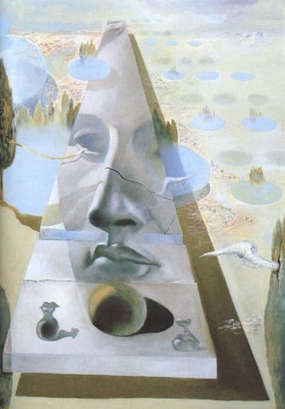 <b>Dali</b> Apparition Of The Visage Of Aphrodite Hand Painted Reproduction