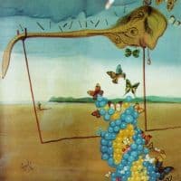 Dali Butterfly Landscape Hand Painted Reproduction