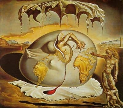 <b>Dali</b> Geopoliticus Child Watching The Birth Of The New Man Hand Painted Reproduction