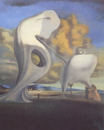 <b>Dali</b> The Architectonic Angelus Of Millet Hand Painted Reproduction