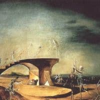 Dali The Broken Bridge And The Dream Hand Painted Reproduction