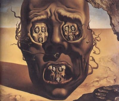 <b>Dali</b> The Face Of War Hand Painted Reproduction