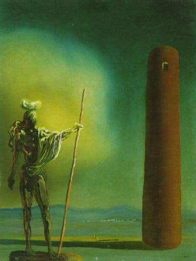 <b>Dali</b> The Knight At The Tower Hand Painted Reproduction