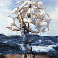 Dali The Ship Hand Painted Reproduction