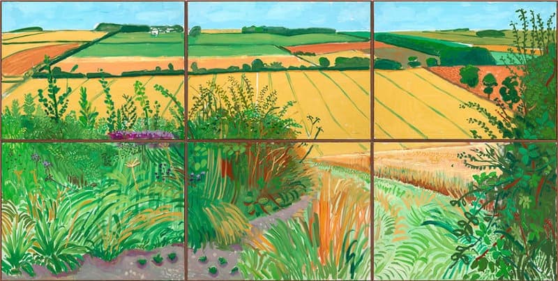 David Hockney La Route De Thwing - The Road To Thwing July 2006 Hand Painted Reproduction museum quality