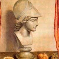 De Chirico Bust Of Minerva Hand Painted Reproduction