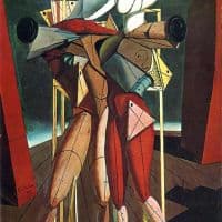 De Chirico Hector And Andromache - 1912 Hand Painted Reproduction