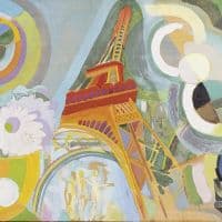 Delaunay Air Iron And Water Hand Painted Reproduction