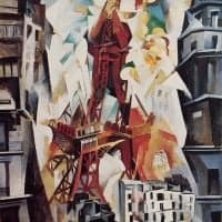 Delaunay Champs De Mars - The Red Tower - 1914 Hand Painted Reproduction