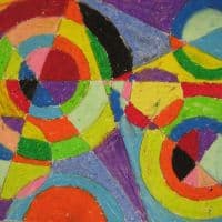 Delaunay Color Explosion Hand Painted Reproduction