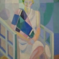 Delaunay Portrait Of Madame Heim Hand Painted Reproduction