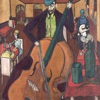 Djanira Da Motta E Silva The Cellist - 1944 Hand Painted Reproduction