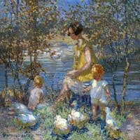 Dorothea Sharp Springtime Hand Painted Reproduction