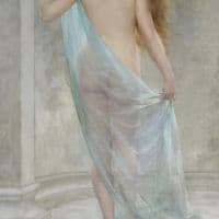 Edouard-marie-guillaume Dubufe Diana Leaving Her Bath Hand Painted Reproduction