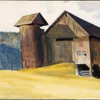 Hopper, Barn And Silo Vermont 1927 Hand Painted Reproduction
