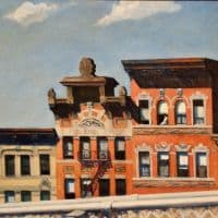Hopper, From Williamsburg Bridge 1928 Hand Painted Reproduction