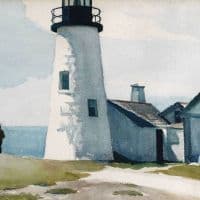 Hopper, Pemaquid Light 1929 Hand Painted Reproduction