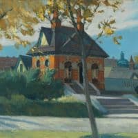 Hopper, Small Town Station Hand Painted Reproduction