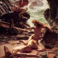 Edward Poynter The Cave Of The Storm Nymphs Hand Painted Reproduction