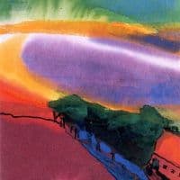 Emil Nolde Landscape - Red-yellow-green - C 1940 Hand Painted Reproduction