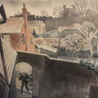 Eric Ravilious Back Gardens 1935 Hand Painted Reproduction
