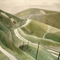 Eric Ravilious Chalk Paths 1935 Hand Painted Reproduction