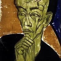 Erich Heckel Portrait Of A Man M Nnerbildnis 1919 Hand Painted Reproduction