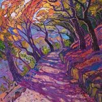 Erin Hanson The Violet Path Hand Painted Reproduction