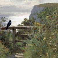 Ernest Albert Waterlow The Cliff Path Hand Painted Reproduction