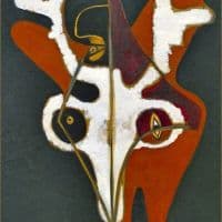 Ernst Wilhelm Nay Head Of A Moose - 1933 Hand Painted Reproduction