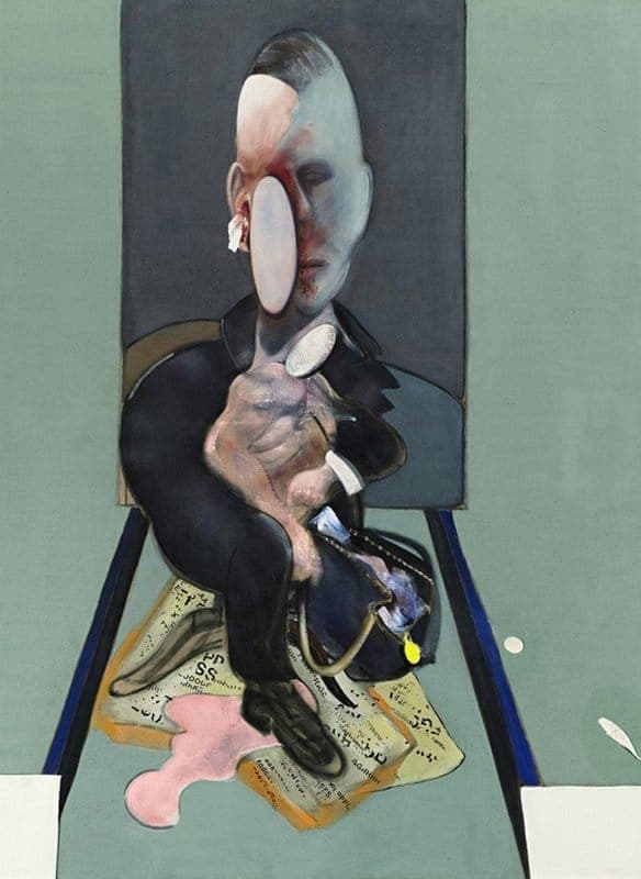 Francis Bacon Enthusiastic Despair - Triptych 1976 - Part 1 Hand Painted Reproduction museum quality