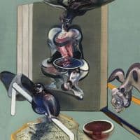 Francis Bacon Enthusiastic Despair - Triptych 1976 - Part 2 Hand Painted Reproduction