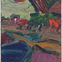 Frank Auerbach Primrose Hill Study - Autumn Evening 1979 Hand Painted Reproduction