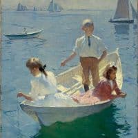 Frank Weston Benson Calm Morning 1904 Hand Painted Reproduction