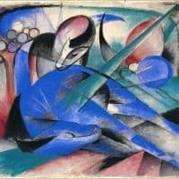 Franz Marc Horse Asleep 1913 Hand Painted Reproduction