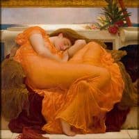 Frederic Lord Leighton Flaming June Hand Painted Reproduction